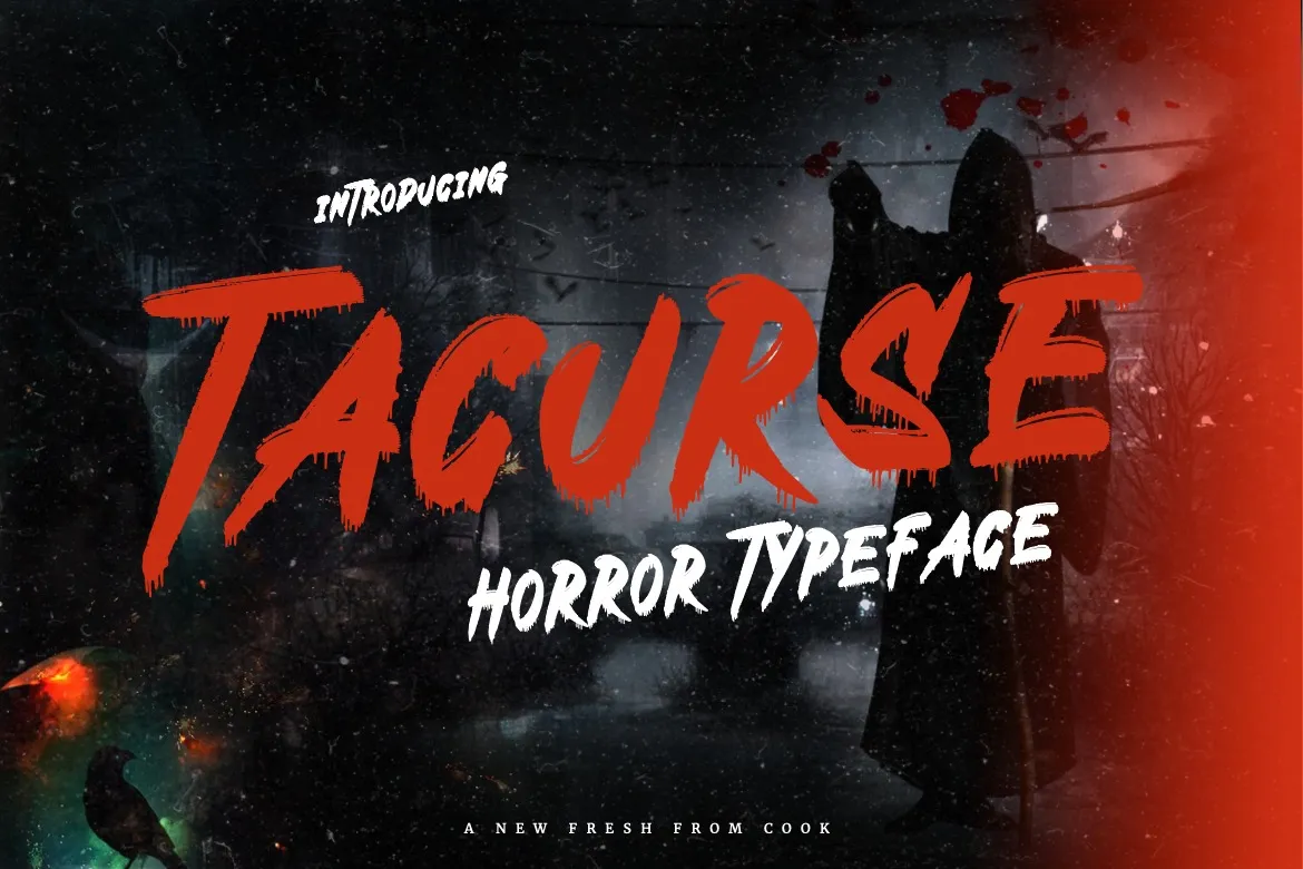 11. Tacurse – Horror Font