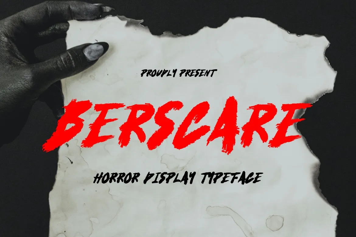 14. Berscare – Horror Font