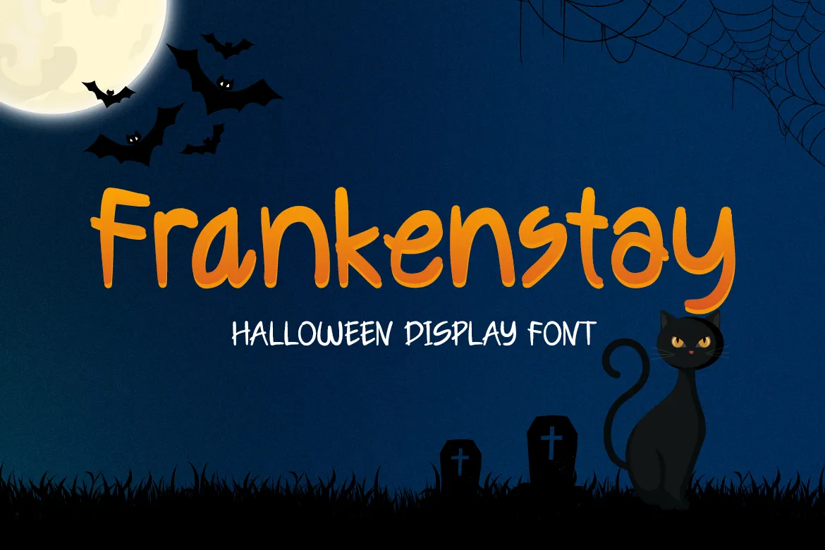 15. Frankenstay – Halloween Font