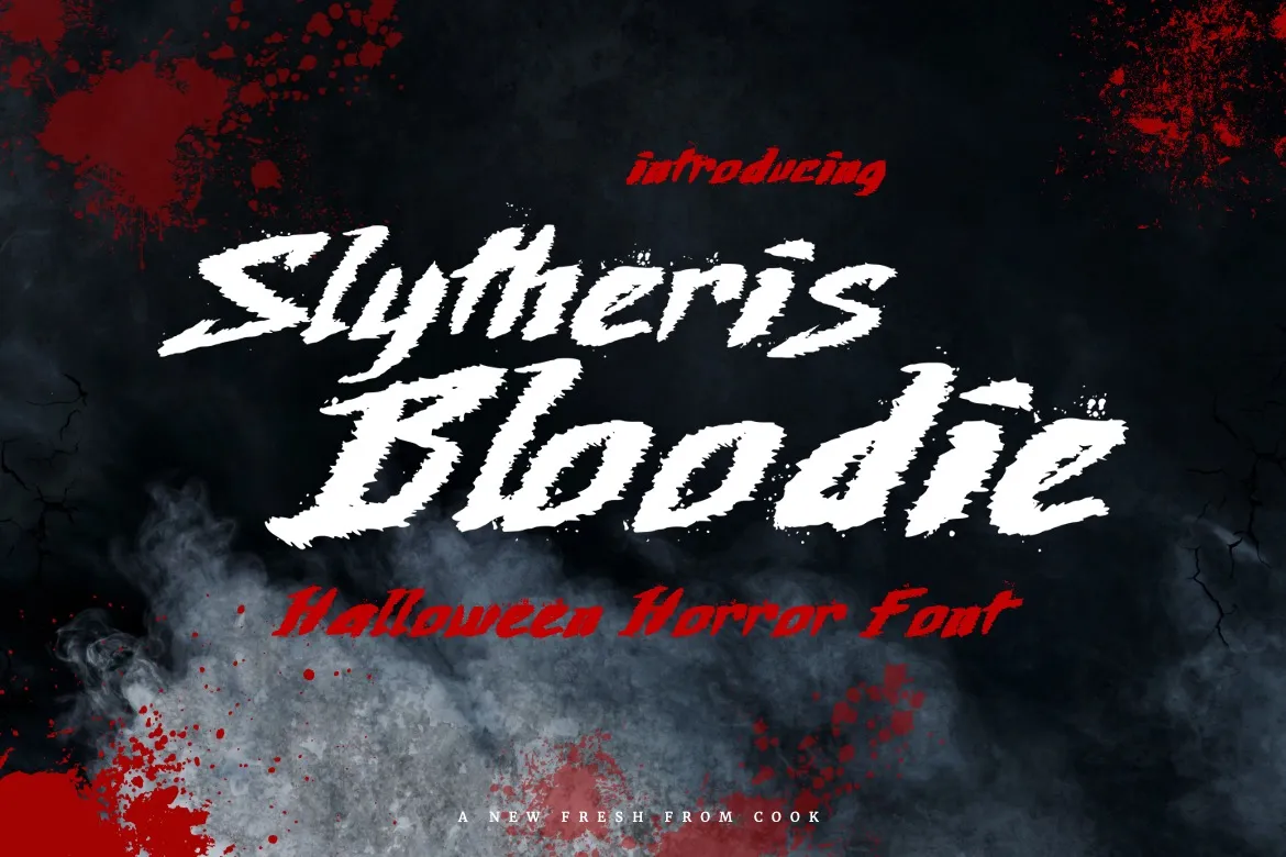 5. Slytheris Bloodie – Halloween Horror Font