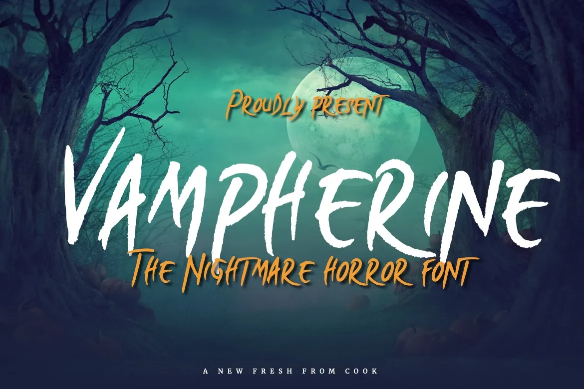 6. Vampherine – Nightmare Horror Font